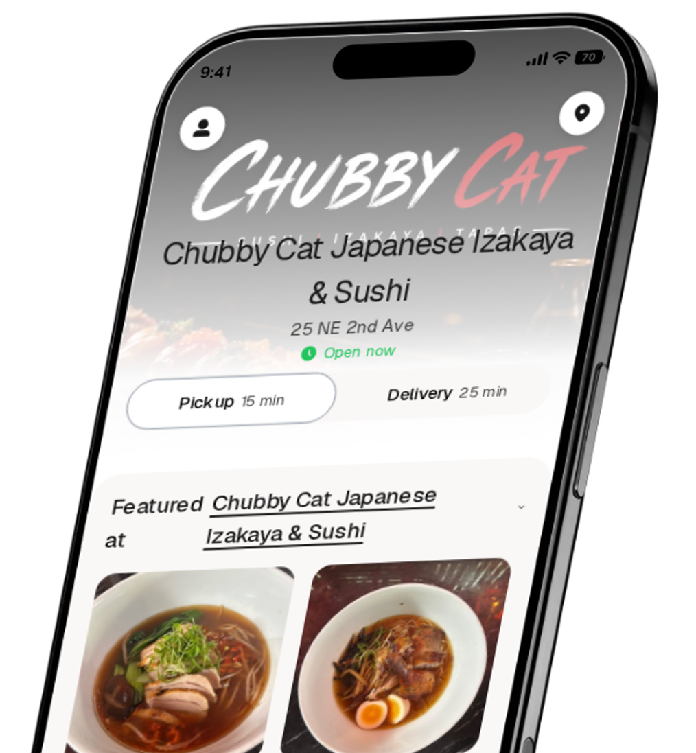 Chubby Cat Japanese Izakaya & Sushi app preview