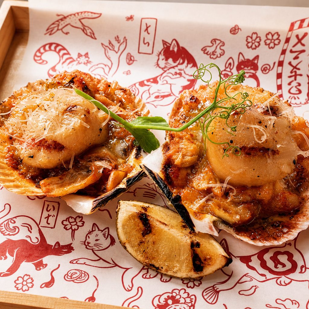 Scallop Robata-Grilled.