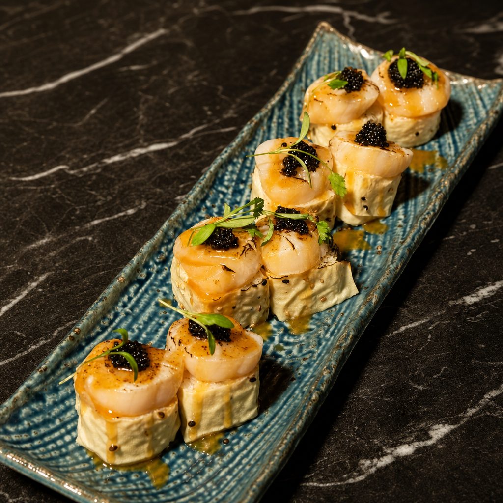 Tri-Scallop Roll.